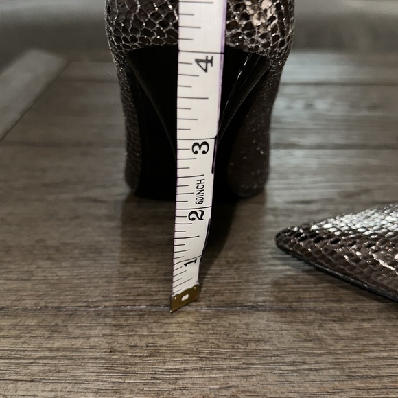 Zara Trafaluc metallic snakeskin heels - Picture 8 of 9